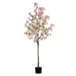 HouzeComfort 90cm Artificial Flora Cherry Blossom Fake Tree