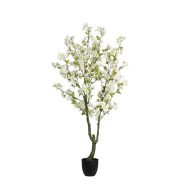 HouzeComfort 160cm Artificial White Japanese Cherry Blossom Fake Tree