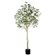 HouzeComfort Artificial Eucalyptus Tree Indoor and Outdoor Plant 210cm
