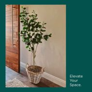 HouzeComfort Artificial Ficus Indoor and Outdoor Pot Plant Tree 150cm - Image 4