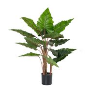 HouzeComfort Artificial Alocasia Elephant Ear Plant 80cm