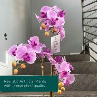 HouzeComfort Artificial Pink Orchid Indoor Plant 60cm - Image 4